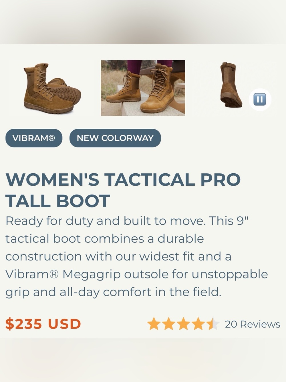 NWT LEMS WOMEN'S TACTICAL PRO TALL BOOT SIZE 9 - Picture 9 of 16